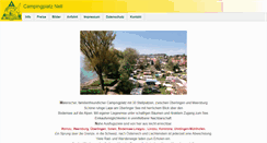 Desktop Screenshot of campingplatz-nell.de