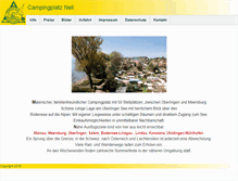 Tablet Screenshot of campingplatz-nell.de